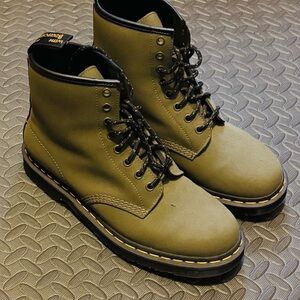 Dr. Martens Olive Lace-Up Boots